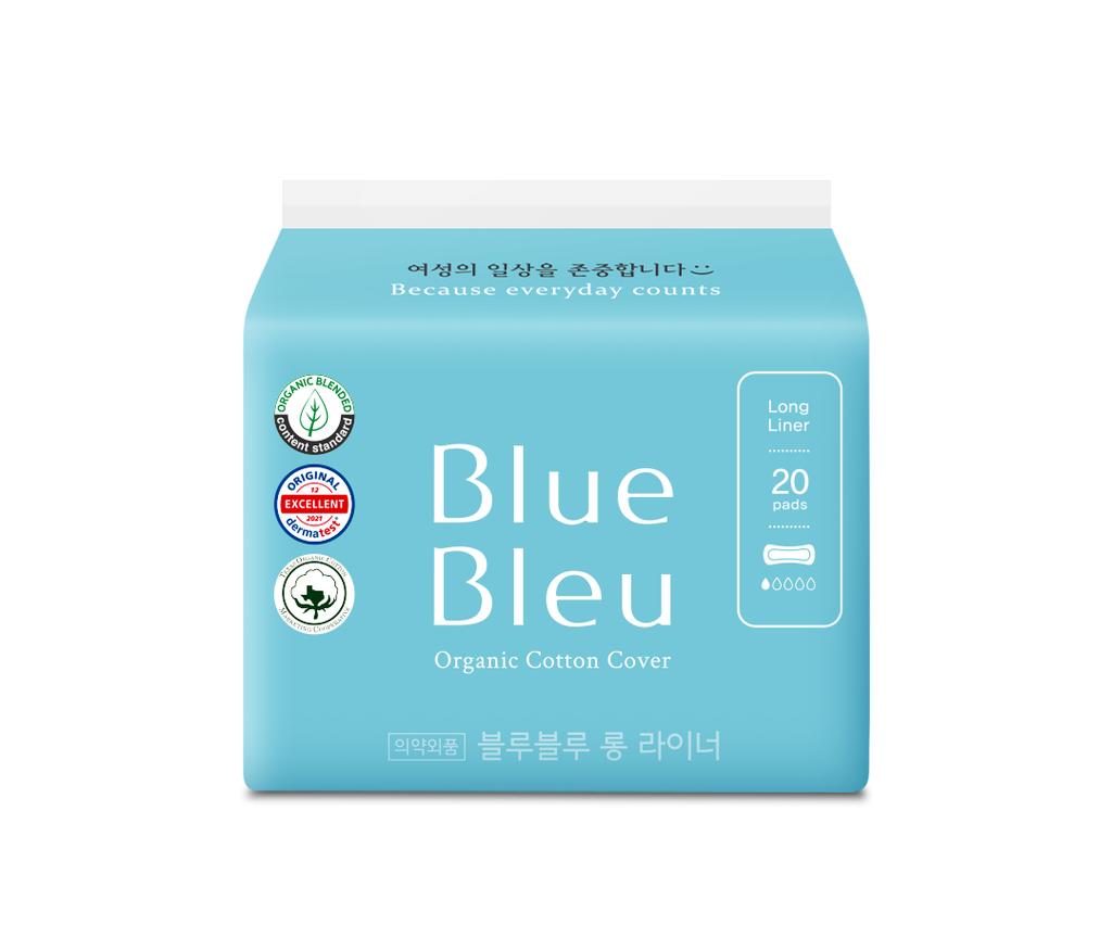 Выберите 1 из 4 видов синих гигиенических прокладок (средний/большой/ночной/длинный лайнер)