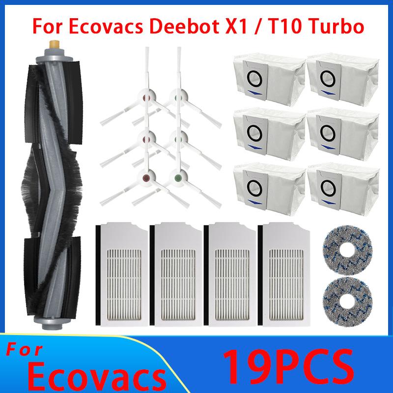 Для робота-пылесоса Ecovacs Deebot T10 OMNI X1 TURBO Фильтр Боковая щетка Тряпка для уборки Запасные части Аксессуары для пылесборника