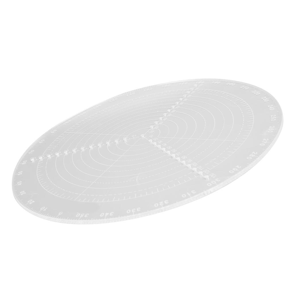 Круглый центральный искатель с прозрачными шкалами, акриловый циркуль для работы по дереву, инструмент для рисования окружностей