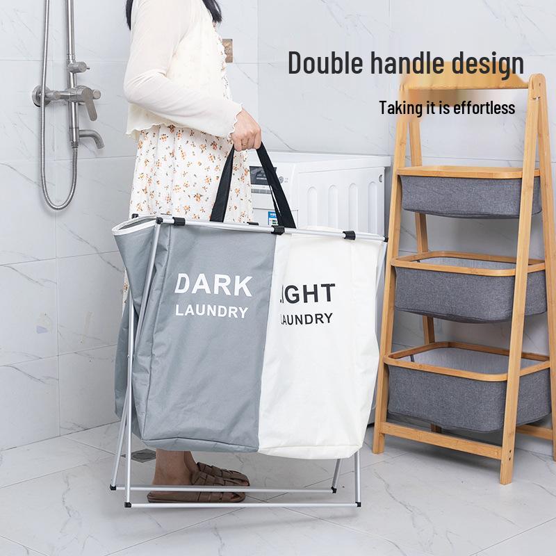 Большая складная корзина для белья с алюминиевым каркасом - Дом, ванная комната, спальня, хранение игрушек, корзина для грязной одежды