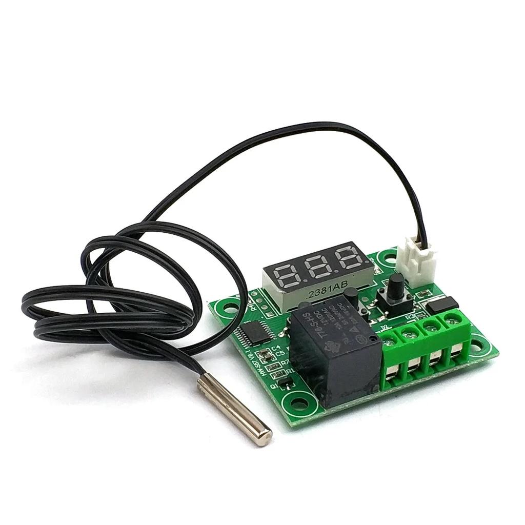 W1209 -50-100C DC 12V Digital Temperature Controllear Thermostat Temperature Control Thermostat Switch Plate W1209 Case
