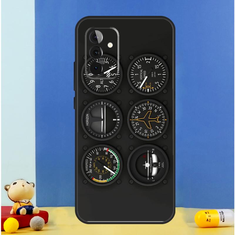 AIRCRAFT COCKPIT DASHBOARD Case For Samsung Galaxy A06 A56 A16 A36 A55 A35 A33 A53 A13 A23 A17 A54 A34 A14 A52 A32 A15