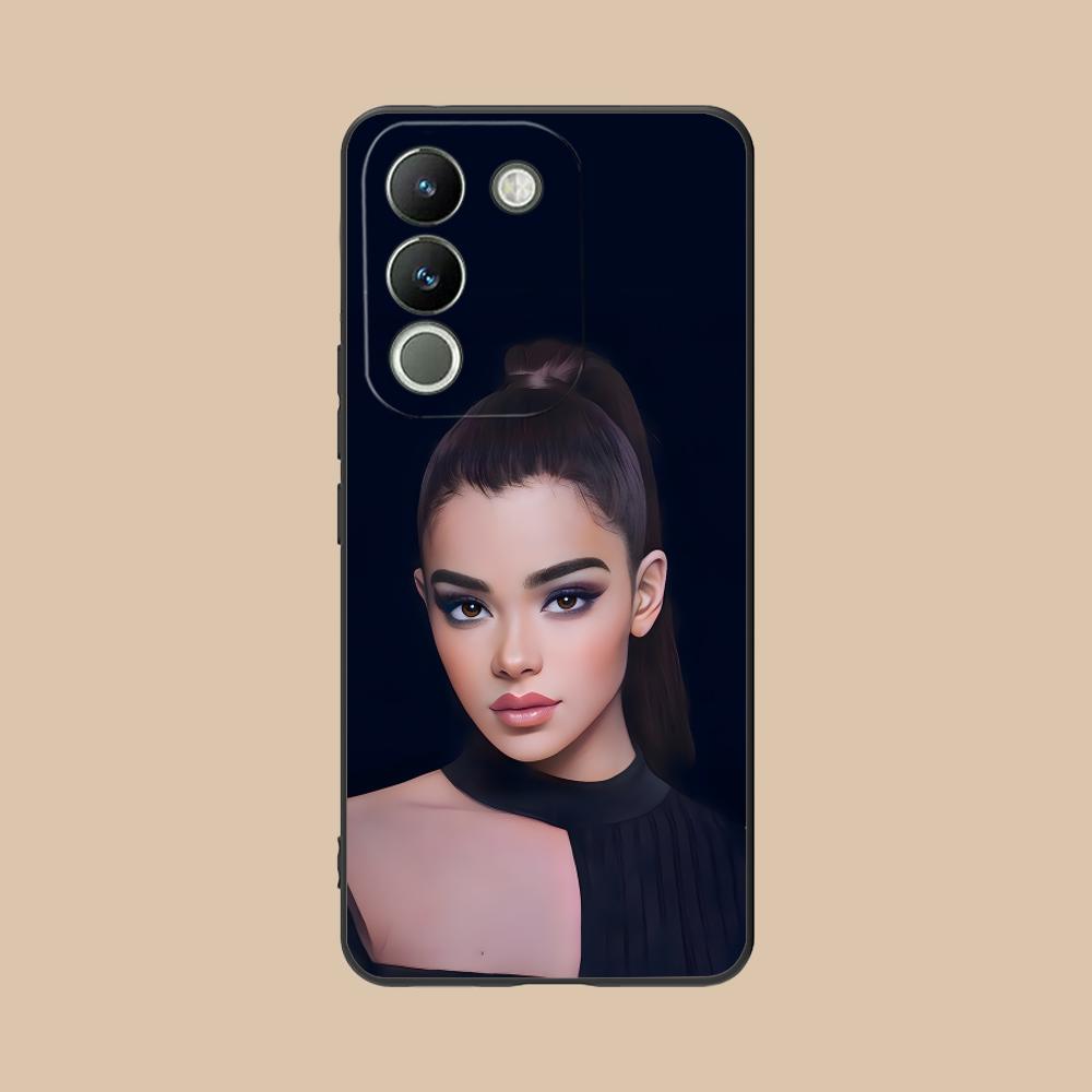 Матовый ТПУ чехол для мобильного телефона Hailee Steinfeld для VIVO V60 V50 V40 V30 V29 V27 V25 V23 Pro Lite 5G Цветная печать