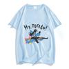 Nu Pogodi T-shirt Short Sleeve O-neck High Quality Tee-shirt Summer Harajuku Kawaii Tshirt Cartoon Cotton Clothes