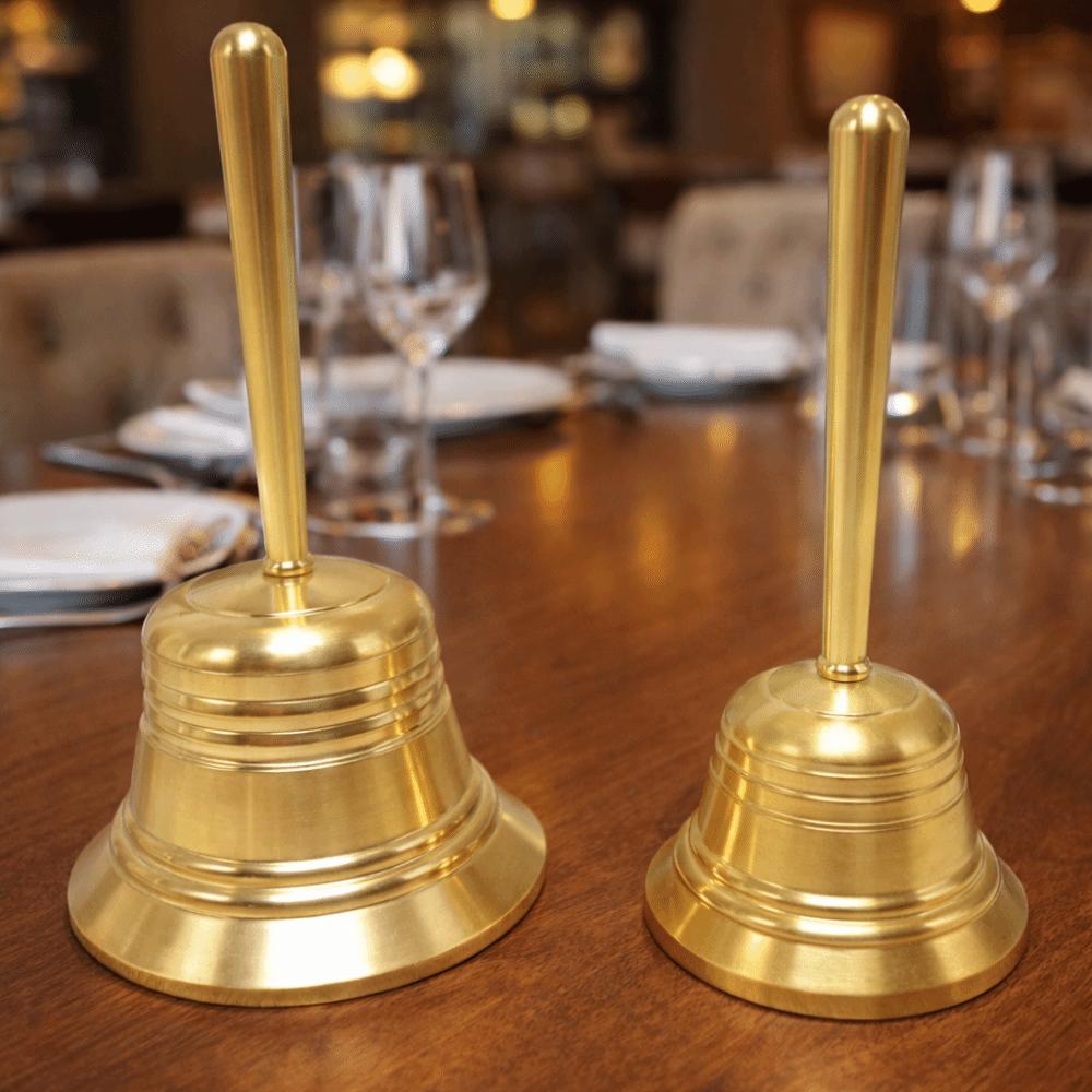 with Bell Clapper Solid Brass Call Bell Polishing Dining Bell Exquisite Hand Bell  Reception