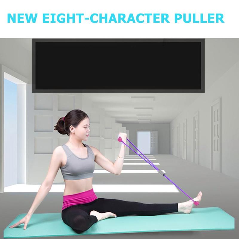 Тренажерный зал 8 слов эластичная лента для развития груди резиновый эспандер веревка спортивные тренировки эспандеры оборудование для фитнеса обучение йоге