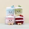 Cake Red Plush Keyring Pp Cotton Fill Soft Toy For Kids Birthday Gift Idea