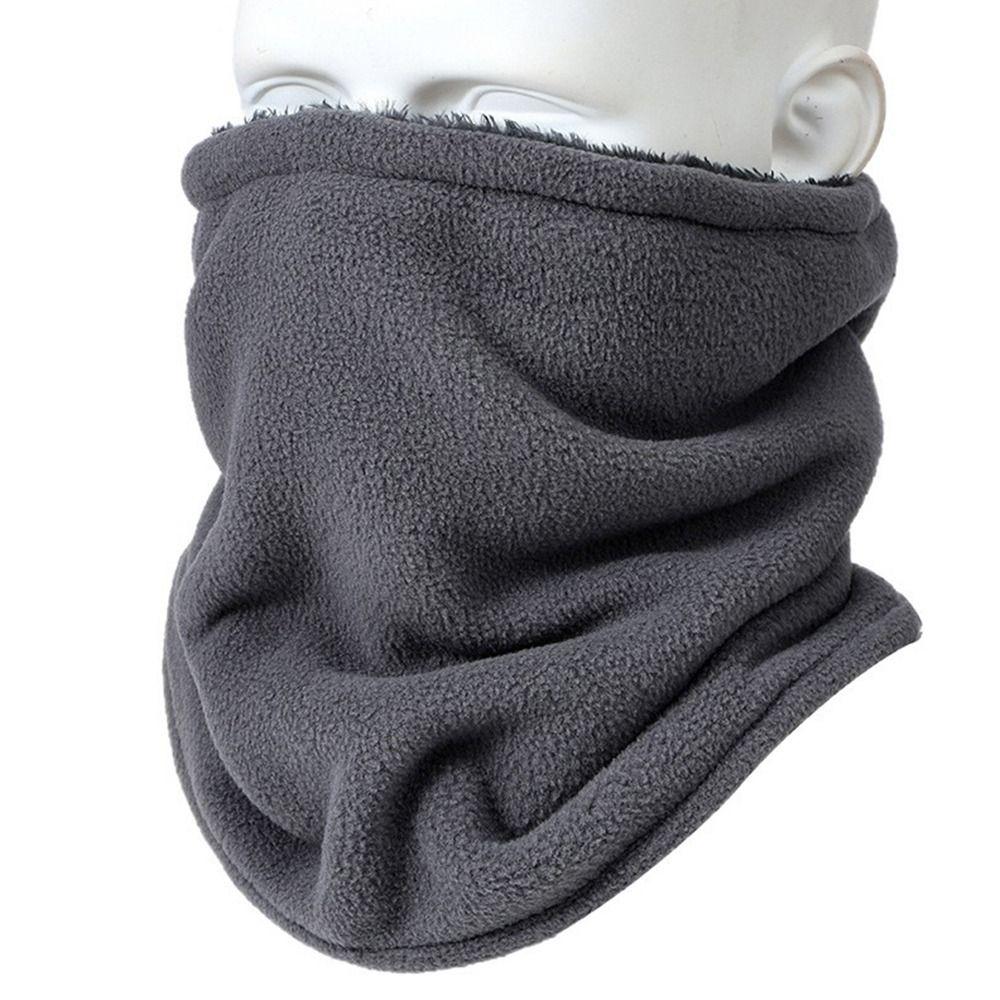 Fleece Lining Cycling Neck Warmer Thickened Neck Scarves Outdoor Warmer Fake Collar  Men Women
