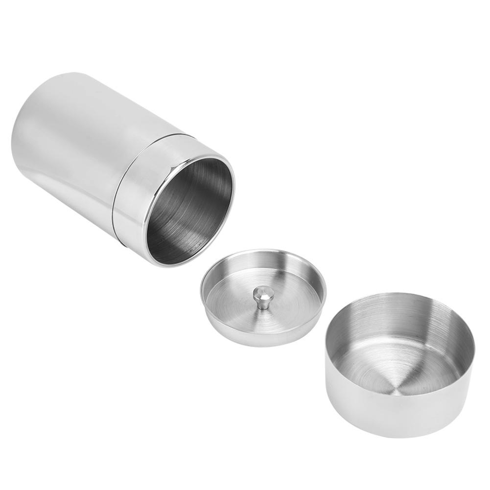 Portable 304 Stainless Steel Sealed Tea Leaf Storage Jar Canister Coffee Bean Container
