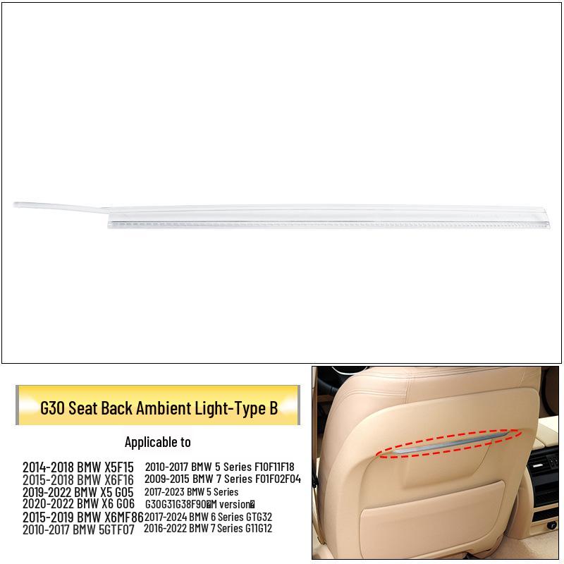 Ambient Light Strip for BMW 5, 6, 7 Series & GT Seat Backrest
