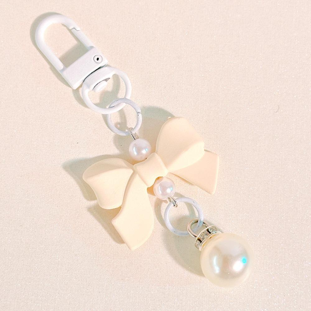Candy Color Candy Color Bow Knot Pendant Pendant Imitation Bow Keychain Girls Gifts