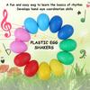 12 Pieces Egg Shakers Musical Instruments Percussion Egg for Kids Toys Plastic Easter Egg Shaker
