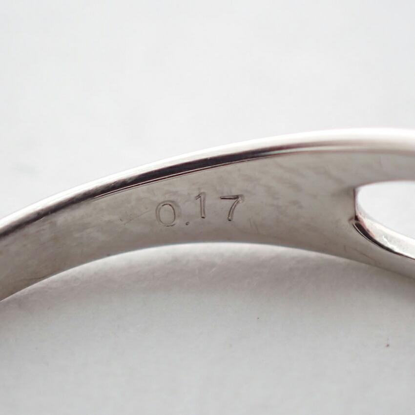 [Used] K18WG Diamond/0.17ct/Ring/Size 11/g427-49