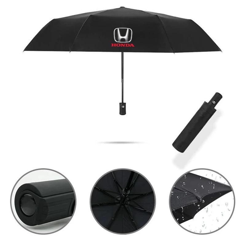 IYXI7 Windproof Double Layer Resistant Umbrella Fully Automatic Rain Umbrella For Honda Fit Civic Accord 7 8 9 10 Pilot City Jazz CRV