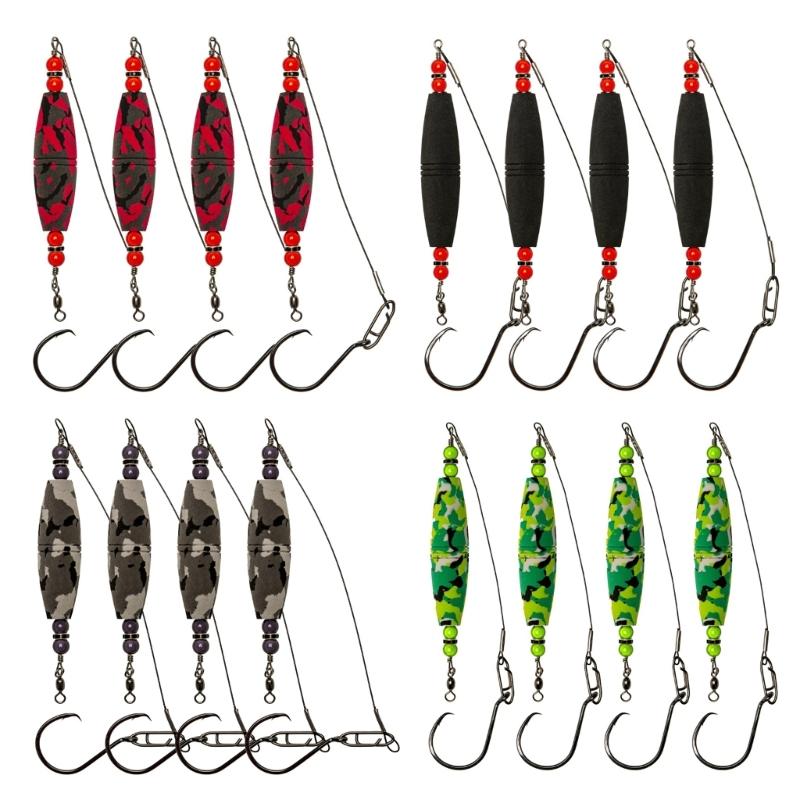 4 шт. Высокоплавучие Поплавки для Сома с Погремушкой Поплавки для Сома Поплавочные оснастки с Крючком Поплавки для Рыбалки Поплавки из Пены EVA Поплавок-штырек