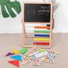 Magnetic Wooden Easel Blackboard for Kids - Folding Art & Writing Board