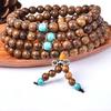 1pc New 6mm Sandalwood Buddhist Buddha Meditation 108 Prayer Beads Mala Bracelet