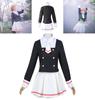 Стильный черно-белый костюм для косплея Картоловки Сакуры Киномото для любителей аниме