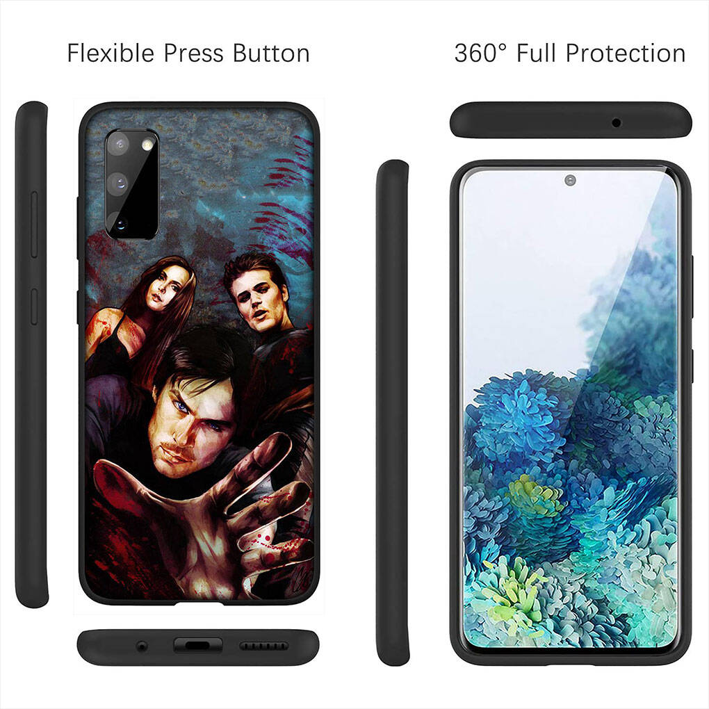Чехол для iPhone 17 16 15 Xiaomi Poco Redmi Note 14 13 12 11 Pro Max 9 16e Samsung Galaxy S25 S24 S23 OPPO Huawei Чехол для телефона Дневники вампира