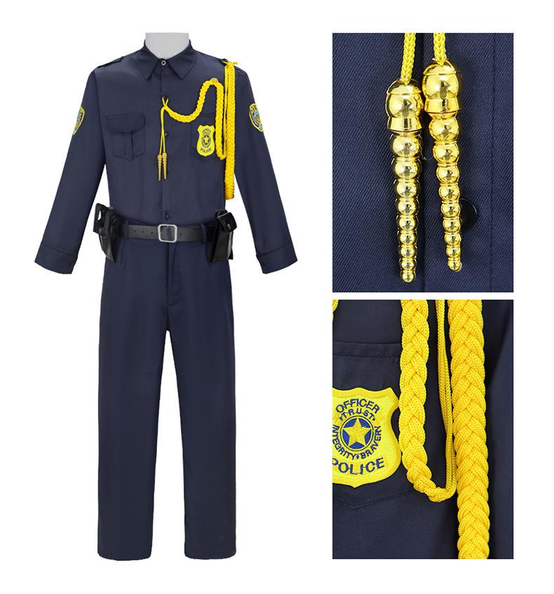 Zootopia Nick Wilde Officer Cosplay Costume for Halloween & Festivals