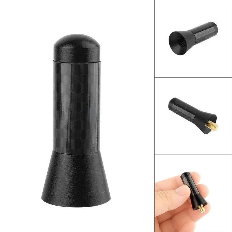 3.5cm Short Carbon Fiber Car Roof Antenna Enhanced Signal Auto Radio Aerial Replacement Accessories
