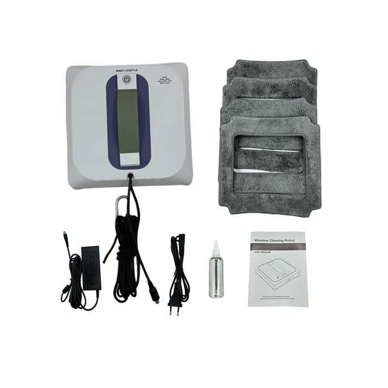 2025 Robot Lifestyle Robotic Window Cleaner RL4136, Fixed-point Cleaning, Spray Water, Tuya APP Voice Speech, Edge Detective