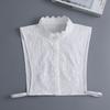 Fashion Half Shirt Style Fake Collar for Women Stand Detachable Collar Fake Girls Vintage Lace Ladies False Blouse Collar Decor