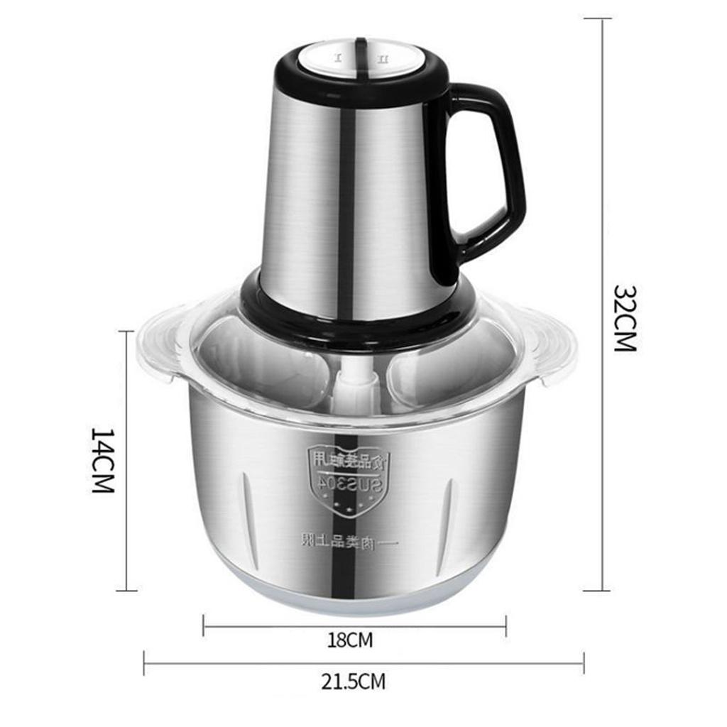 500 Вт 3 скорости 6 л Электрическая мясорубка Овощерезка Фаршемешалка Кухонный комбайн Измельчитель Слайсер 304 Нержавеющая сталь 220 В/50 Гц