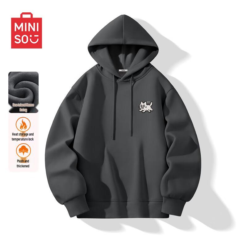 MINISO Men's Fleece Lined Hoodie