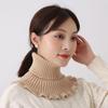 Women Warm Windproof Winter Knitted Fake Collar Turtleneck Knitted False Fake Collar