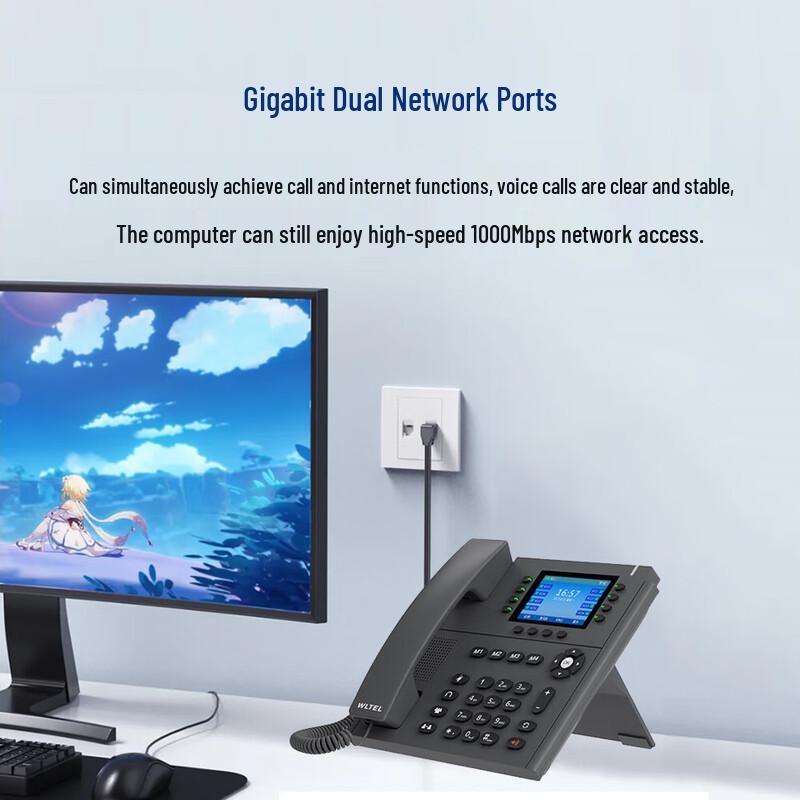Weiling V821W Gigabit Wireless IP Phone (CN version)