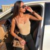 European and American Fashionable Slim Fit Sexy Suspender Bodysuit Vest