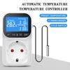 Цифровой регулятор температуры, розетка 220 В, ЕС, вилка, ЖК-дисплей, термостат, предустановленный таймер, переключатель охлаждения и нагрева, датчик температуры