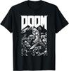 Пиксельный персонаж Барон из Doom с логотипом Игровой футболки