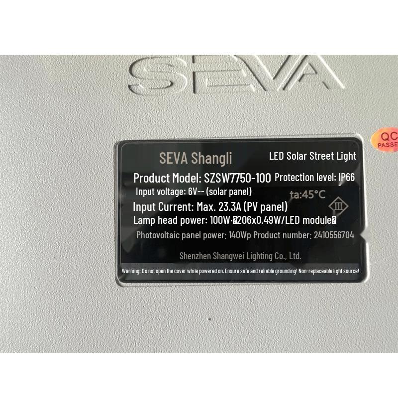 SEVA LED Solar Street Light