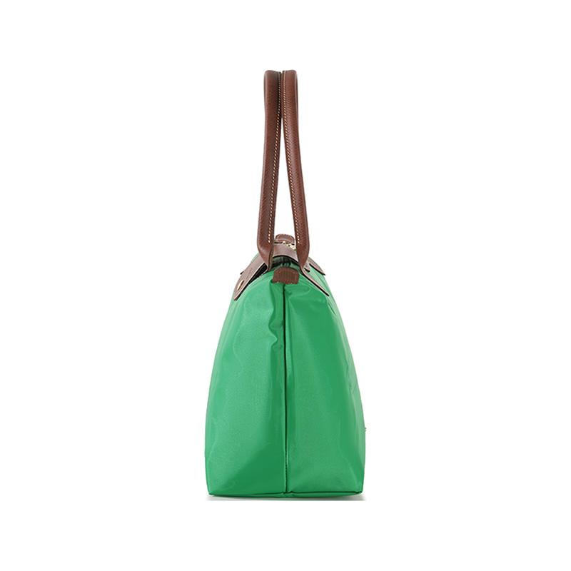 Longchamp Le Pliage Сплошной логотип Переработанный полиамид Холст Сумка-пельмень Тоут Сумка через плечо Средний Размер Женские сумки Зеленый 2605089P88