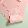 Plus Size Ice Silk Seamless Women's Underwear Wave Edge Low Rise Nylon Briefs Invisible Comfortable 16pcs