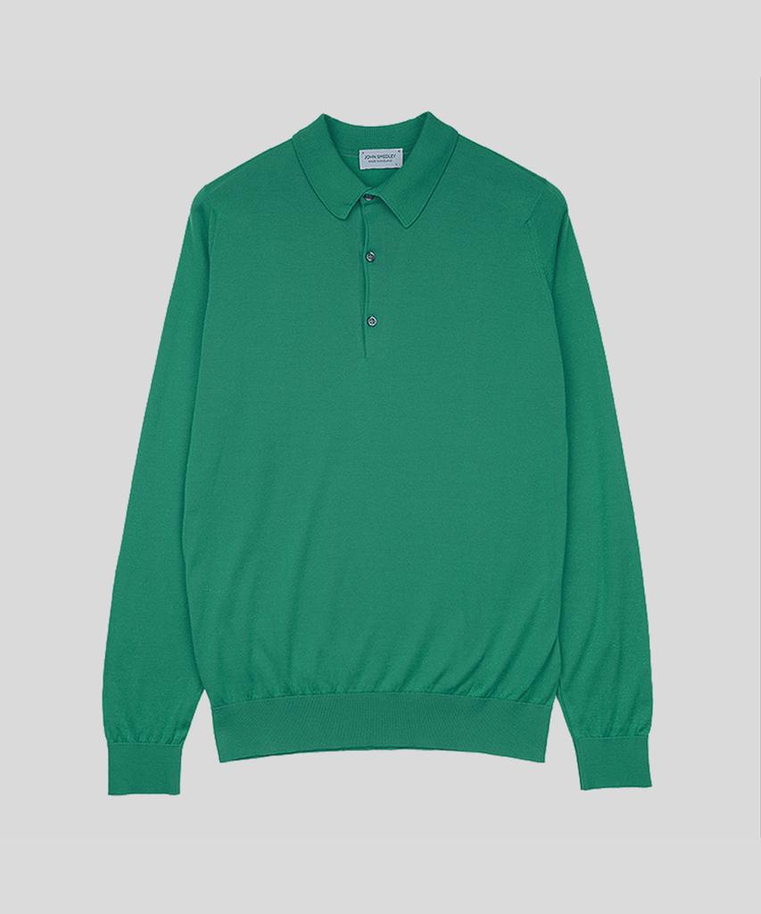 Jonseumedeulli Bradwell Sea Island Cotton Long Sleeves Polo Shirt Heritage Three 10 Colors (C Type)