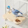 with Water Bowl Bird Cage Stand Toy Rectangle Birdcage Food Bowl Bird Feeder Platform  Aviary