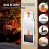Pet Door for Wall with Lock and 3 Magnetic Flap System Metal Frame Small