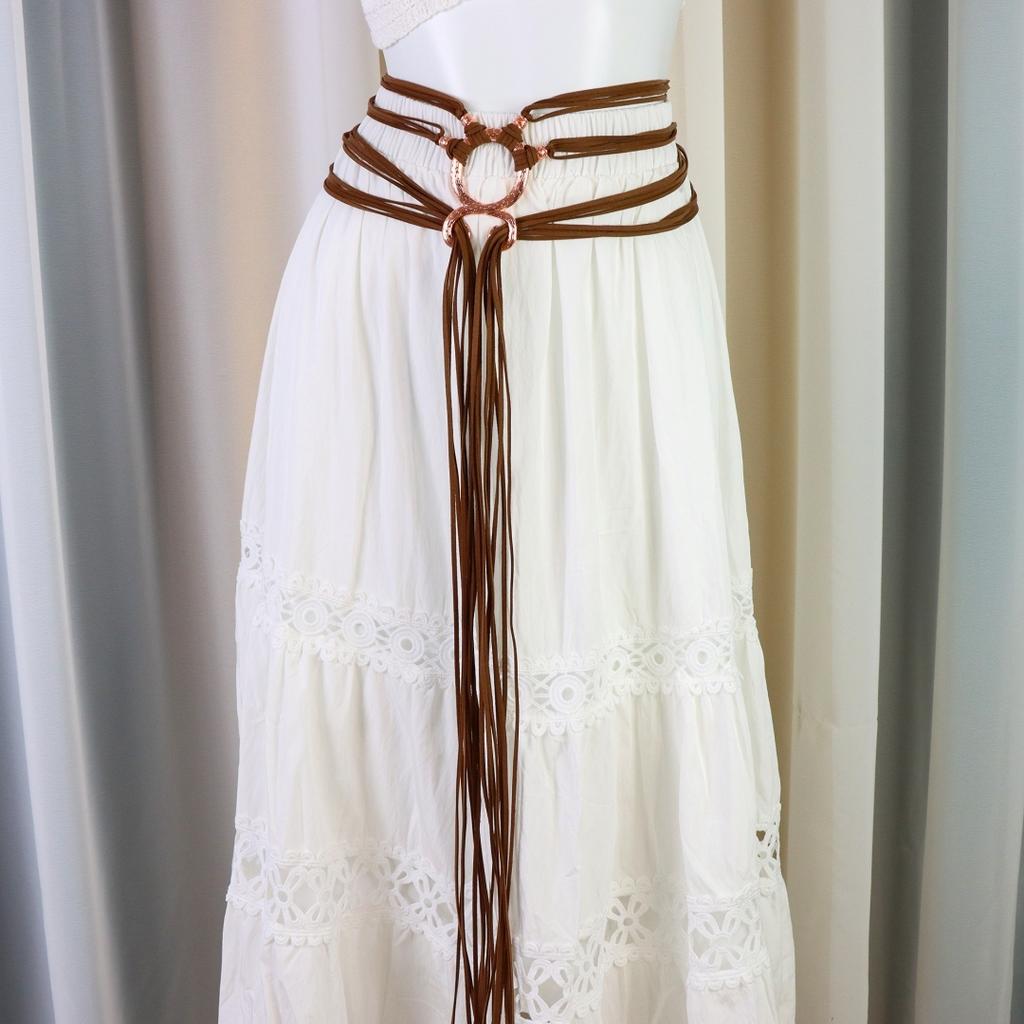 Пояс из веревки викинга - Женский костюм викинга Средневековый пояс с крестом тролля Аксессуары ведьмы Хэллоуин Косплей