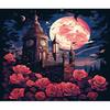 Diy картина по номерам комплект рамка лунная ночь картина раскраска по номерам для взрослых ремесла домашний декор