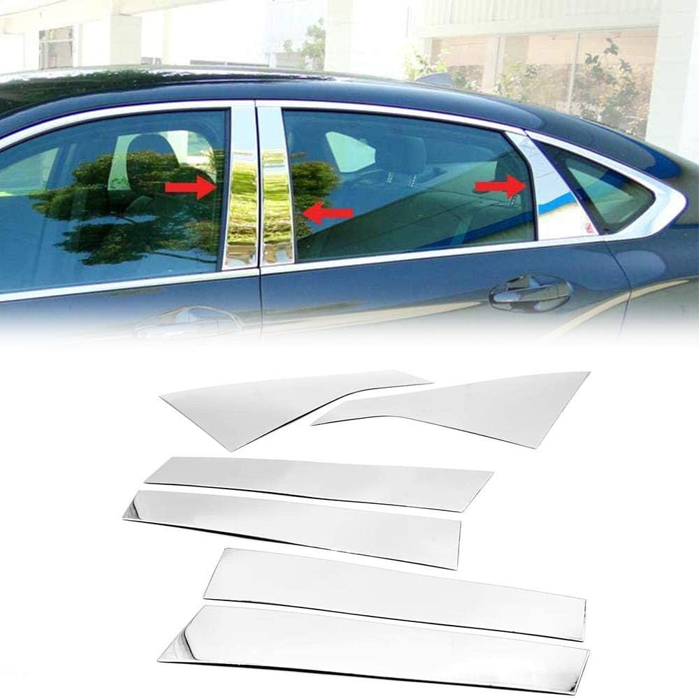 Наклейки на оконные стойки автомобиля, дверные накладки, наклейки для Chevrolet Impala 2014-2020, хромированные