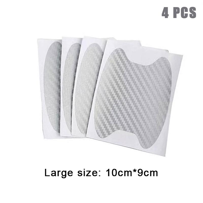 4 шт. Индивидуальная наклейка на дверь автомобиля из углеродного волокна, устойчивая к царапинам, защитная пленка для автомобильных ручек, аксессуары для внешнего стайлинга