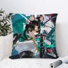 Хосими Мияби Zenless Zone Zero Наволочка Декоративная для дивана Домашний декор Двусторонняя печать Плюшевые наволочки для подушек Подушка Декор