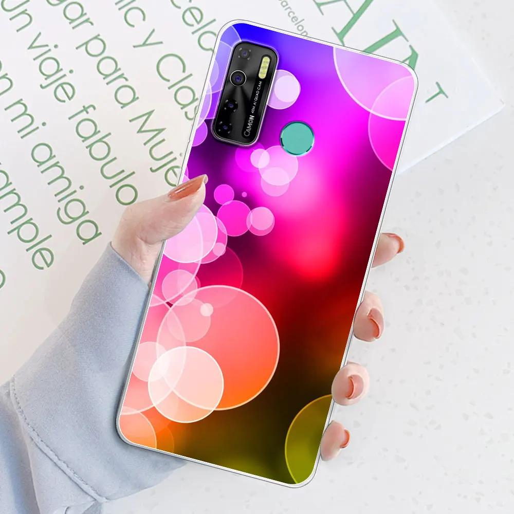 Чехол-бампер для Tecno Spark 5 Pro / Tecno Camon 15 Air / Camon15, прозрачный, из мягкого силикона TPU, или чехол для Tecno Spark 5