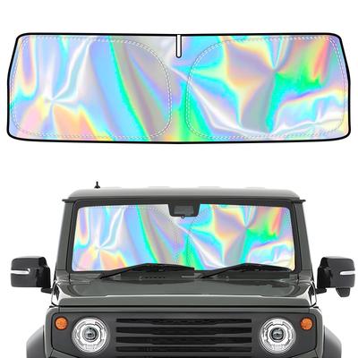 Автомобильный солнцезащитный козырек для Suzuki Jimny JB04 JB64 JB74 2018 Передний солнцезащитный козырек Радужный Аврора Свет Тепло УФ Защита от посторонних глаз Сумка для удобного хранения в комплекте Радужный