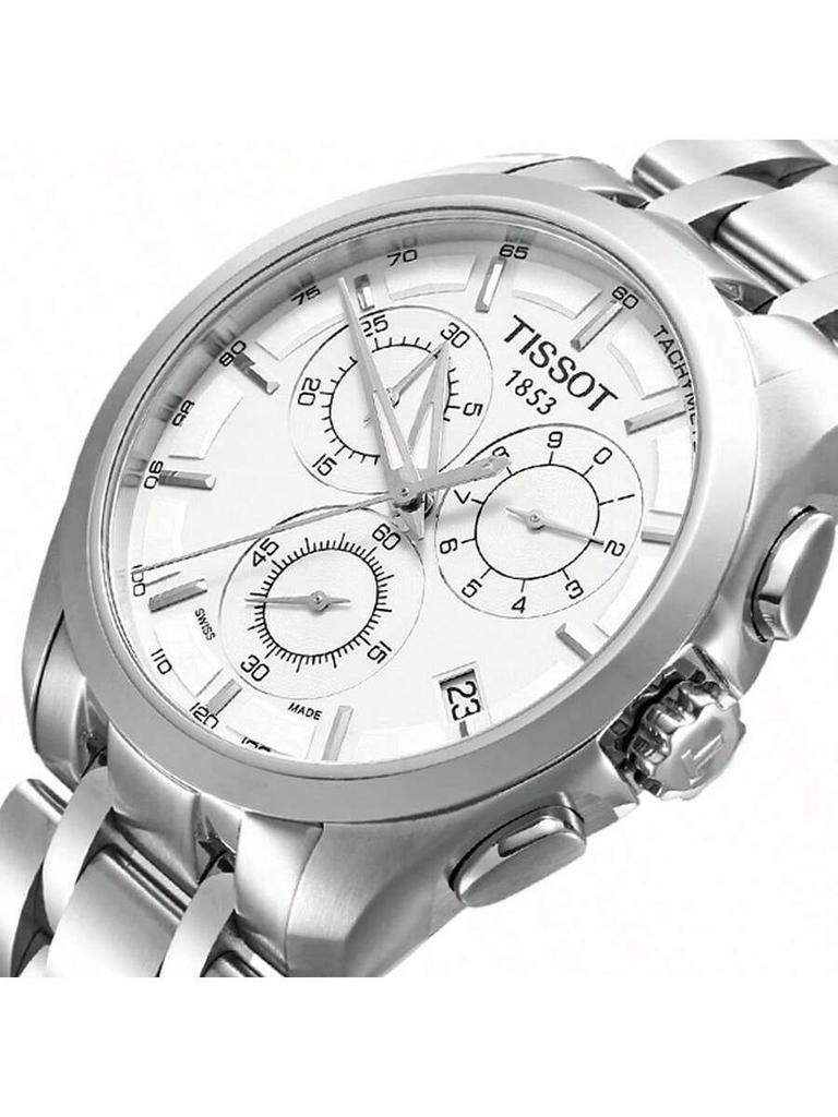 Tissot Мужские кварцевые часы, водонепроницаемость 100 м, с кожаным ремешком T035.617.11.031.00