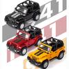 1:32-масштабный Jeeps Wrangler Rubicon 1941, модель игрушечного автомобиля, автомобиль с высокой имитацией, звуком и светом, коллекция внедорожных сплавов, игрушечный автомобиль для детей