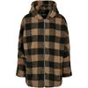 Urban Classics Womens/Ladies Checked Sherpa Hooded Oversized Jacket